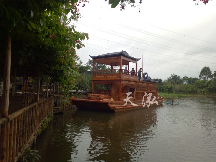 雙層畫舫船th002