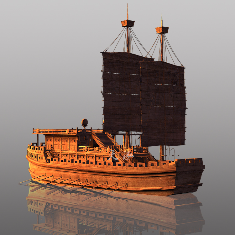 古代戰(zhàn)船  駛出大國風采 歷經(jīng)傳承  更顯中華之魂 073